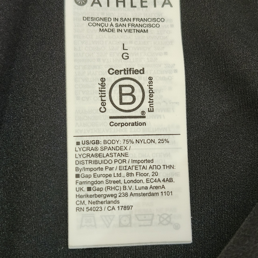 Athleta Size Large Women's Black Flared Pants - Picture 8 of 8